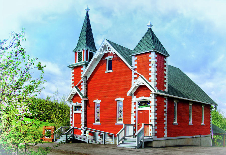 Little Red Country Church Photograph By Carolyn Derstine Fine Art America   Little Red Country Church Carolyn Derstine 