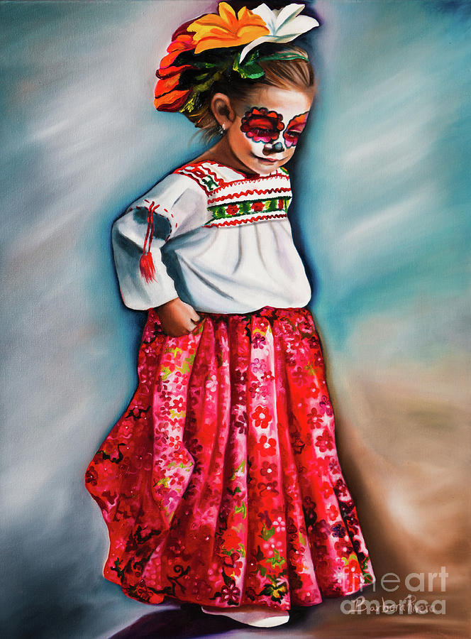 Little Red Dancer Painting by Barbara Rivera