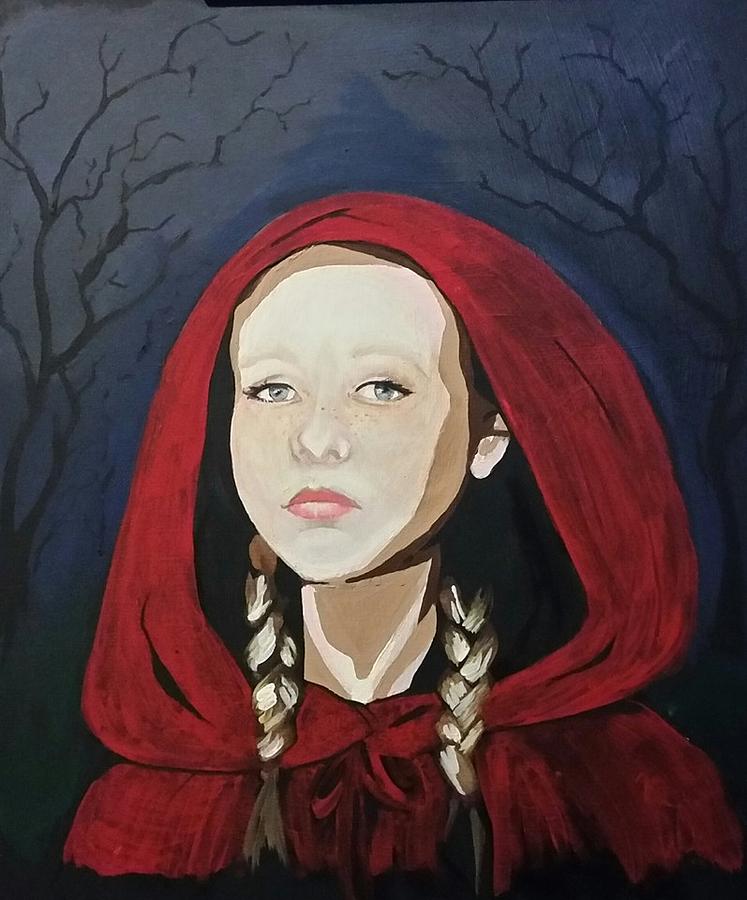 Little red Riding hood Painting by Carole Hutchison