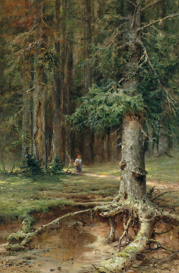 Little Red Riding Hood Painting by Julius von Klever