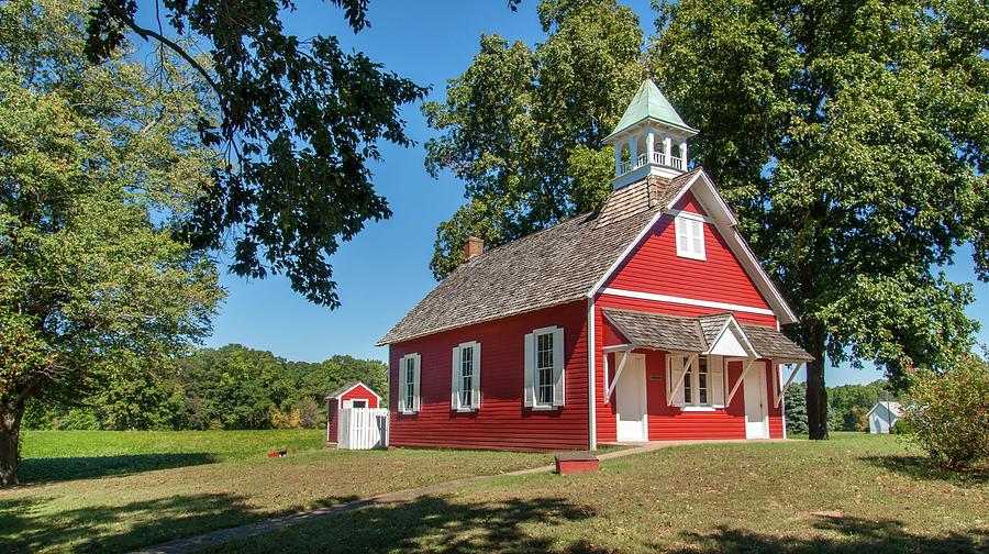 Little Red School House Photograph by Charles Kraus