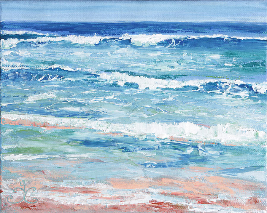 Little Riptides Painting by Trina Teele