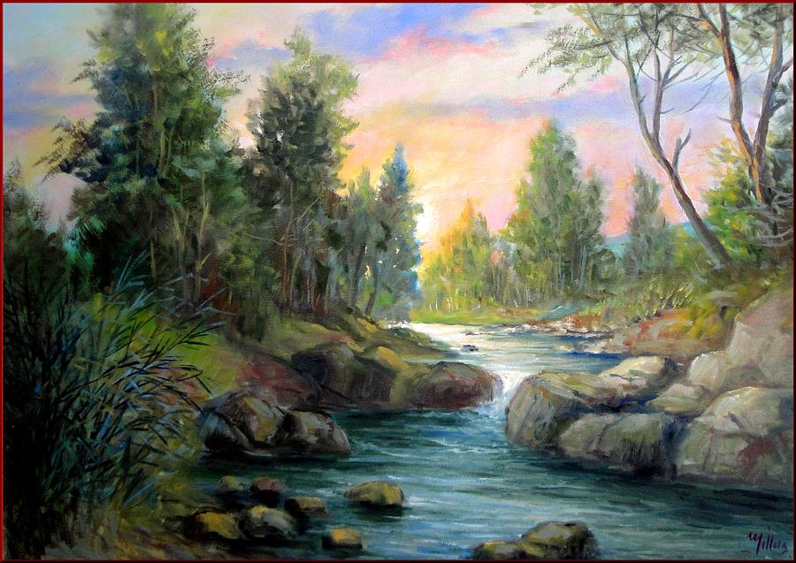 Still Life Painting - Little river by Milluz