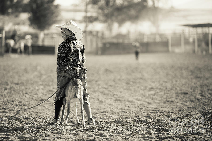 Rodeo Photograph - Little Rodeo Clown by Diane Diederich