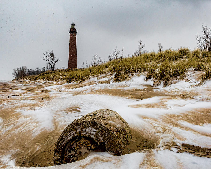 Little Sable in Winter Photograph by Joe Holley