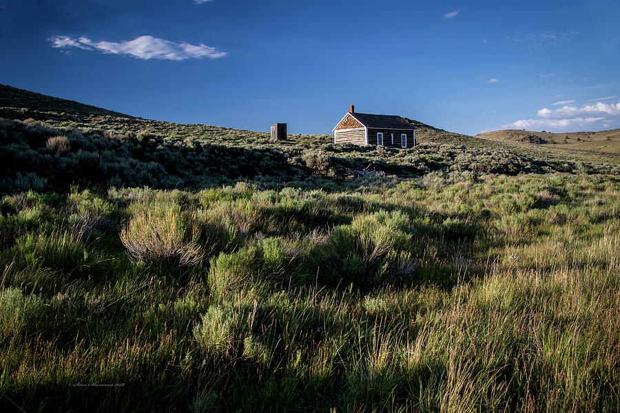 Little School House in the Sagebrush Photograph by Sam Sherman
