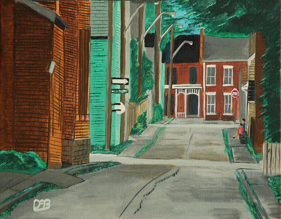 Little Side Street  Painting by David Bigelow
