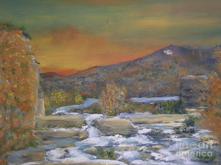 Little South Fork Painting by Gary Zimmerman