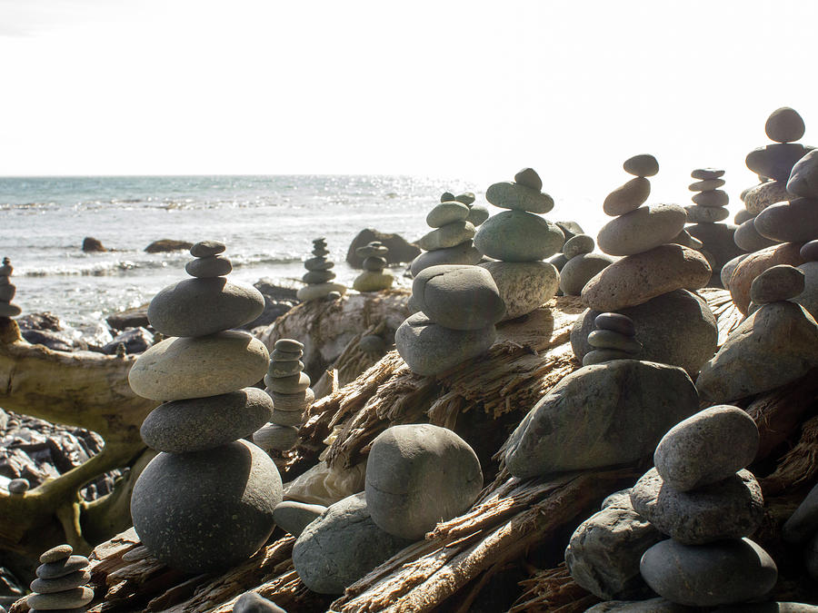 Stones Photograph - Little Stone Sculptures by Trance Blackman Stones Photograph - Little Stone Sculptures by Trance Blackman