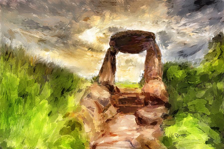 Little Stonehenge Painting by David Luebbert