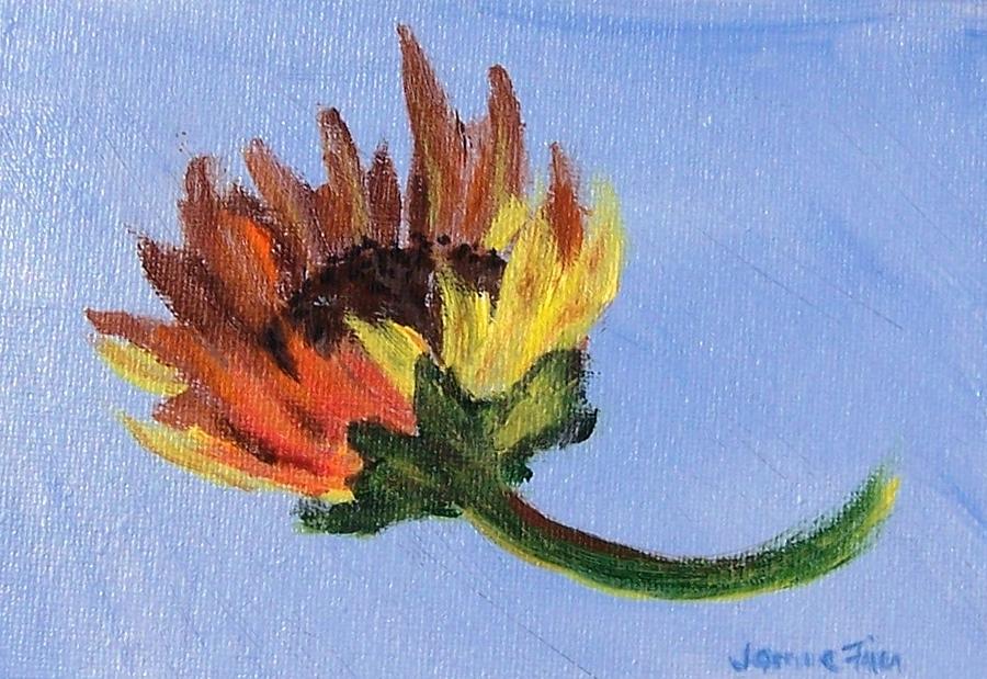 Little Sunflower Painting by Jamie Frier