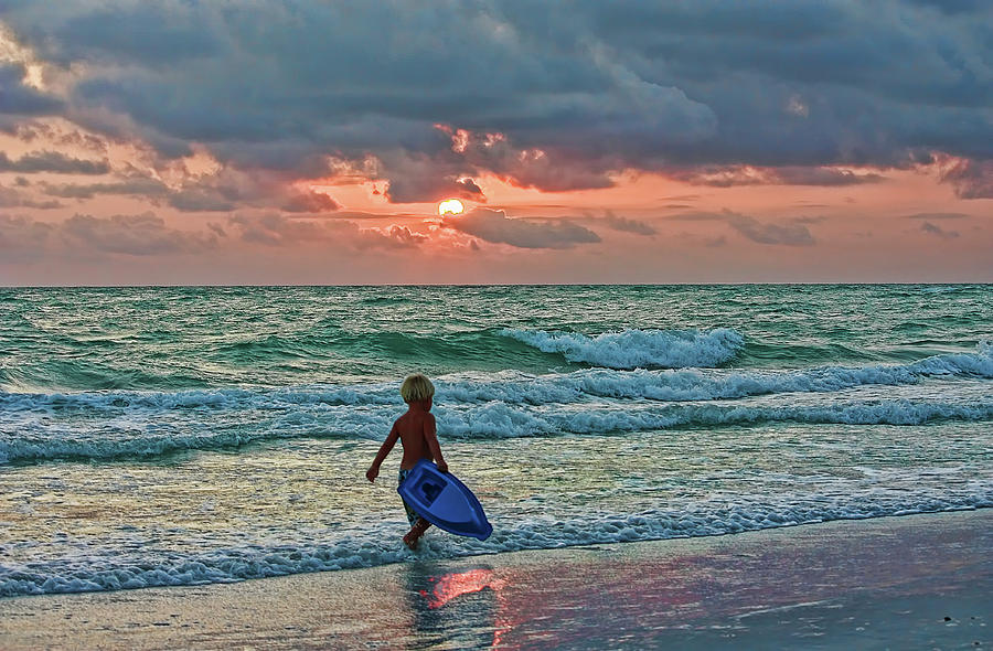 Little Surfer Boy Photograph by HH Photography of Florida