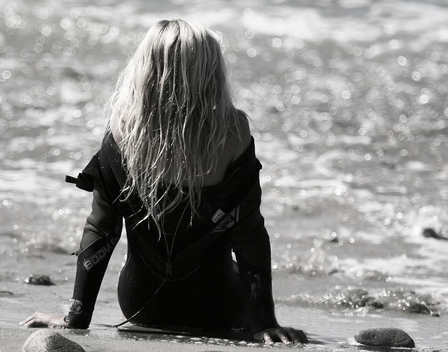 Little Surfergirl Photograph by Waterdancer 