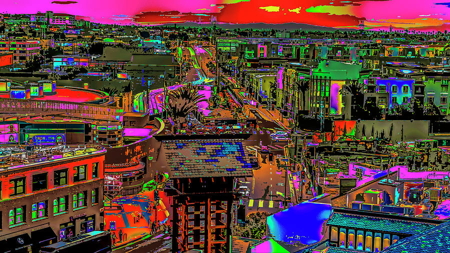 Little Tokyo Colorfication Photograph by Kenneth James