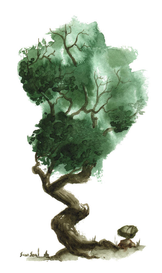 Little Tree 117 Painting by Sean Seal