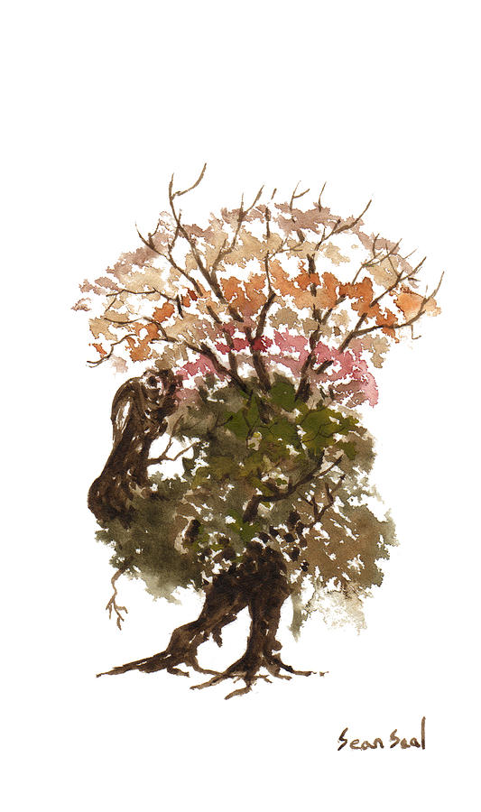 Turkey Painting - Little Tree 67 by Sean Seal