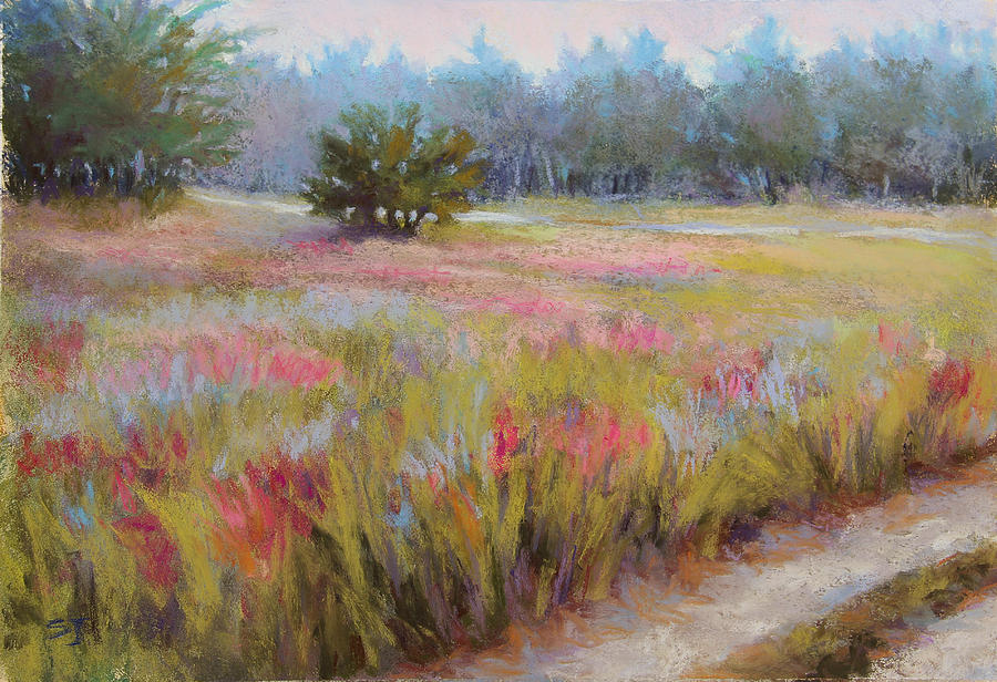 Little Tree Road Pastel by Susan Jenkins