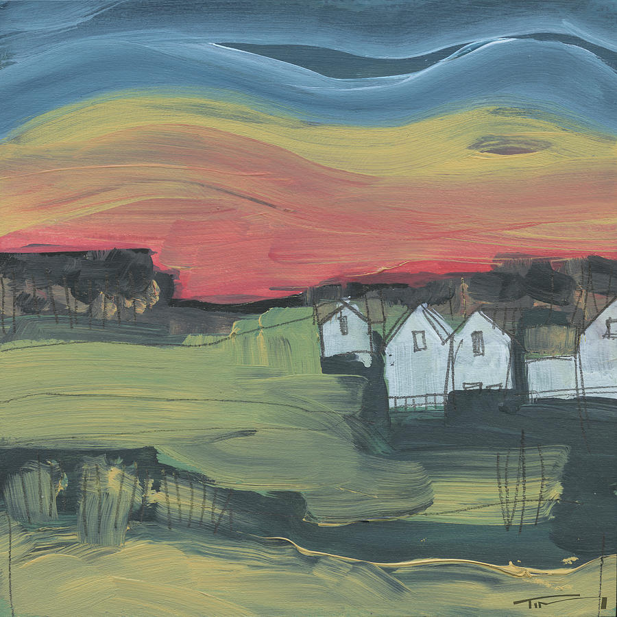 Little Village #3 Painting by Tim Nyberg