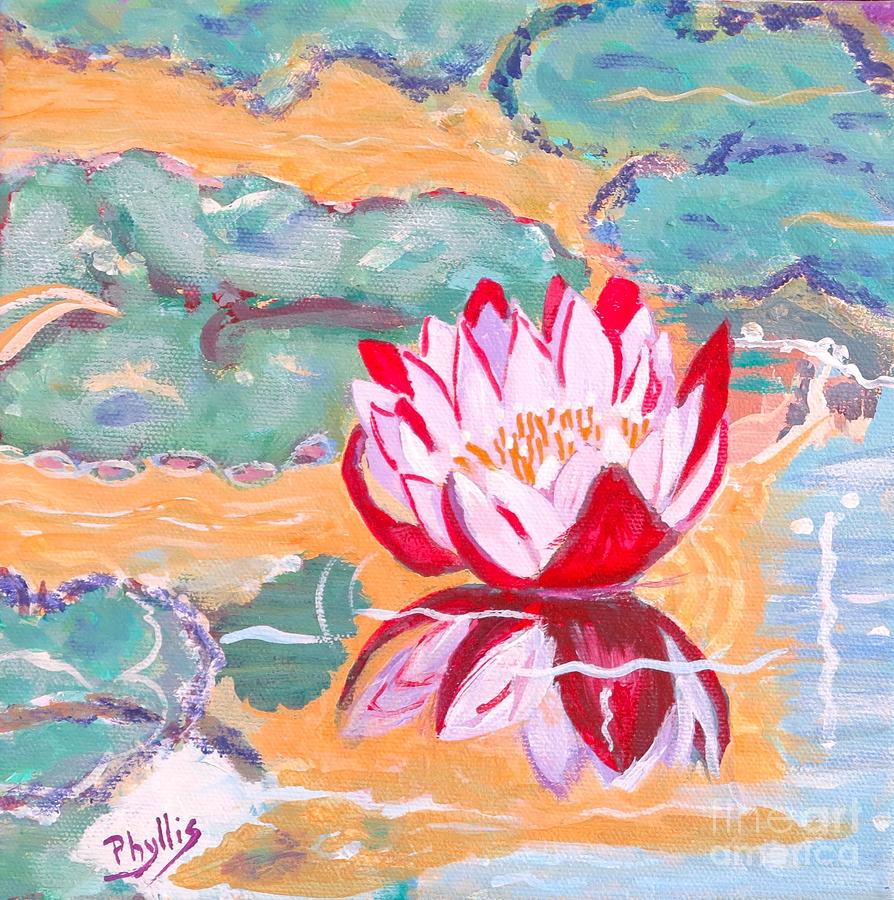 Little Water Lilly  Painting by Phyllis Kaltenbach