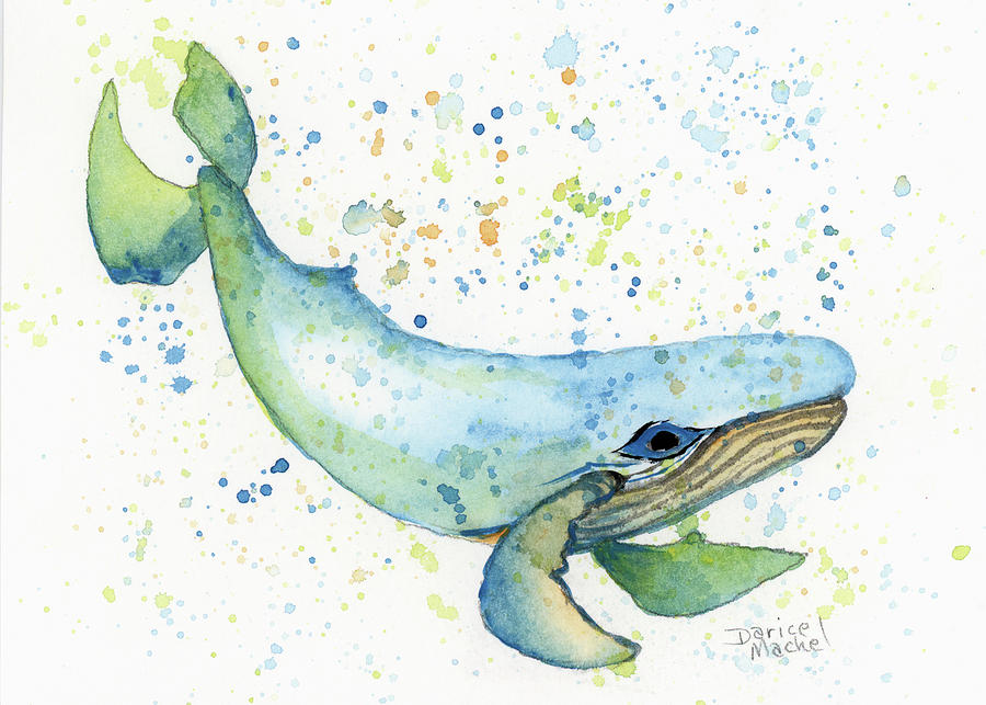 Little Whale Painting by Darice Machel McGuire