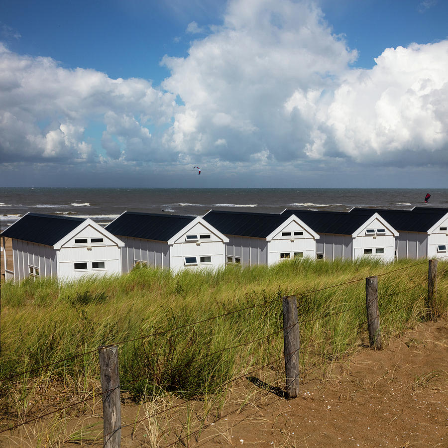 Little White Beach Houses Photograph by Debra and Dave Vanderlaan