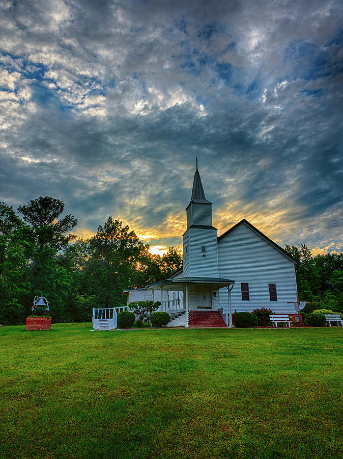 Little White Church Photograph by Brad Boland