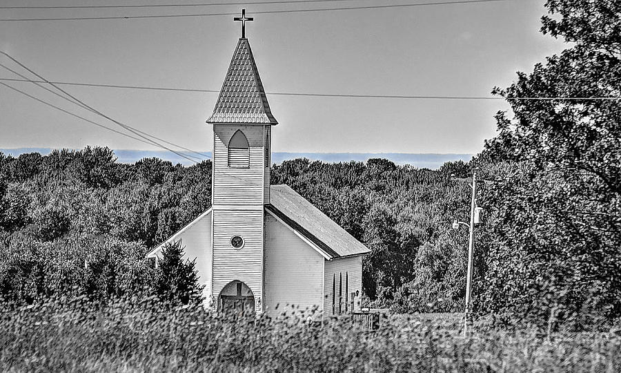Little White Church Photograph by Deborah Klubertanz