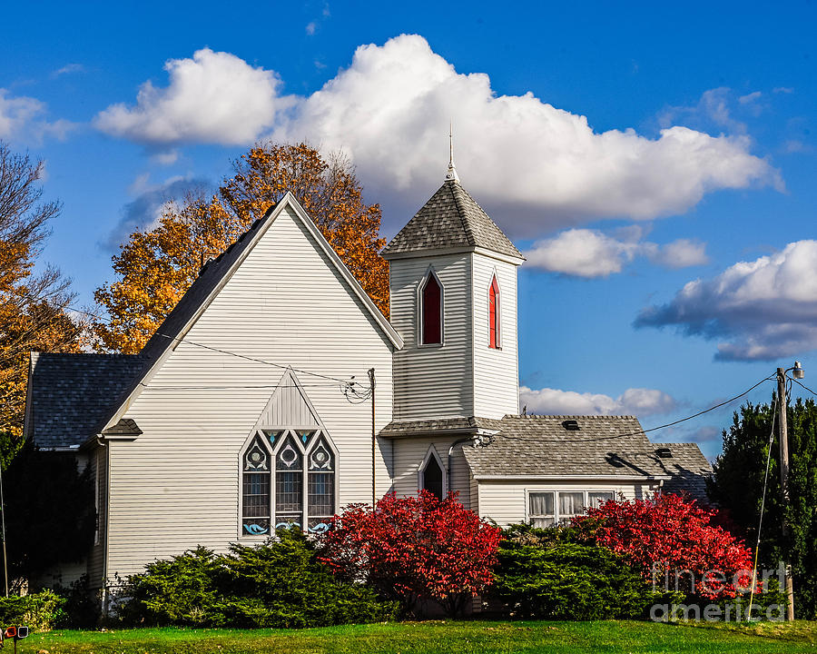 Little White Church Photograph by Grace Grogan
