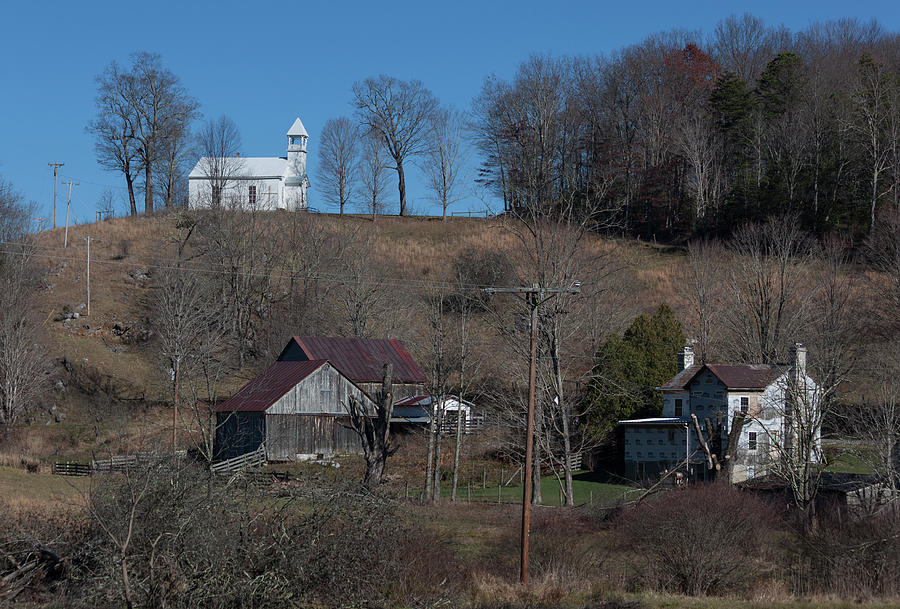 Little White Church on the Hill II Photograph by Suzanne Gaff