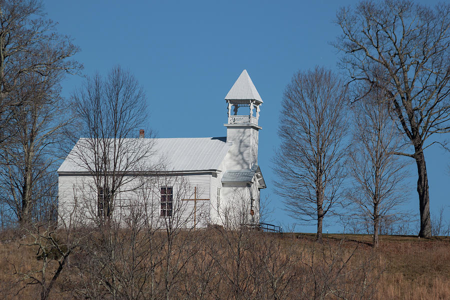 Little White Church on the Hill Photograph by Suzanne Gaff