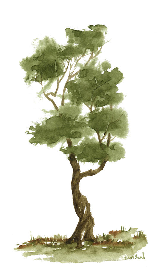 Little Zen Tree 139 Painting by Sean Seal