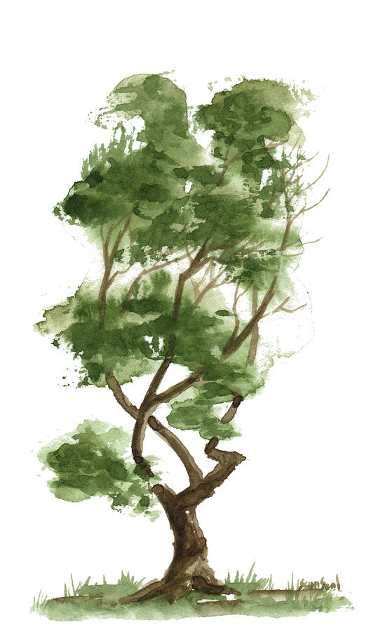 Little Zen Tree 140 Painting by Sean Seal