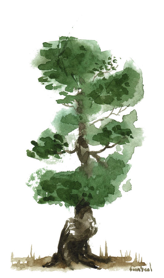 Little Zen Tree 144 Painting by Sean Seal