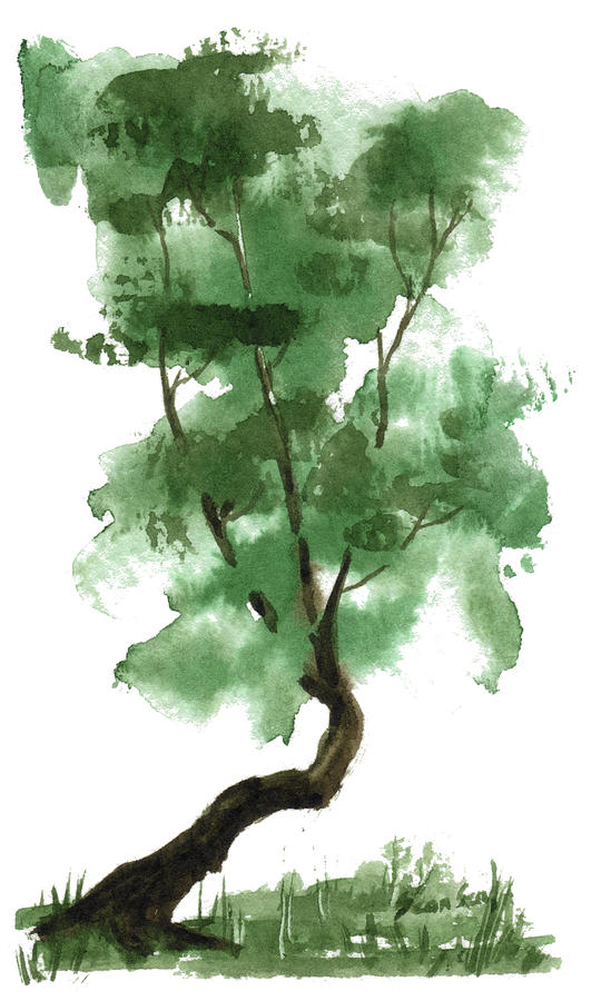 Little Zen Tree 146 Painting by Sean Seal