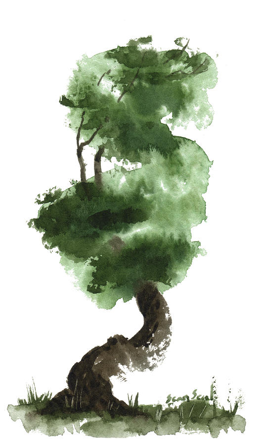 Little Zen Tree 148 Painting by Sean Seal