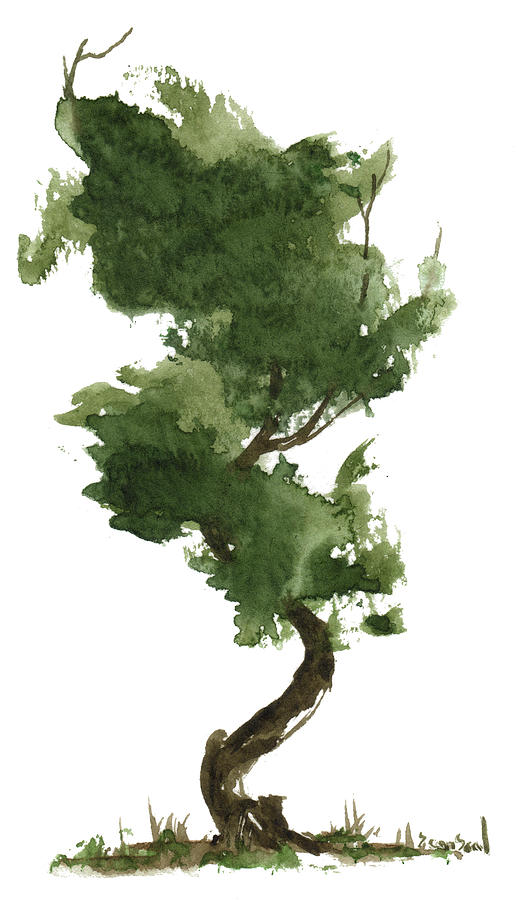 Little Zen Tree 153 Painting by Sean Seal