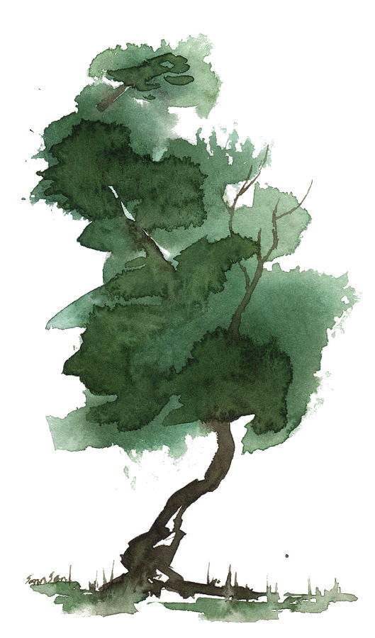 Little Zen Tree 159 Painting by Sean Seal