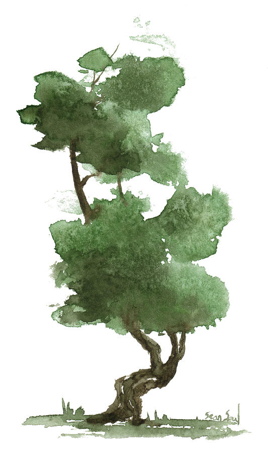 Little Zen Tree 160 Painting by Sean Seal