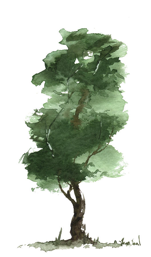 Tree Painting - Little Zen Tree 161 by Sean Seal
