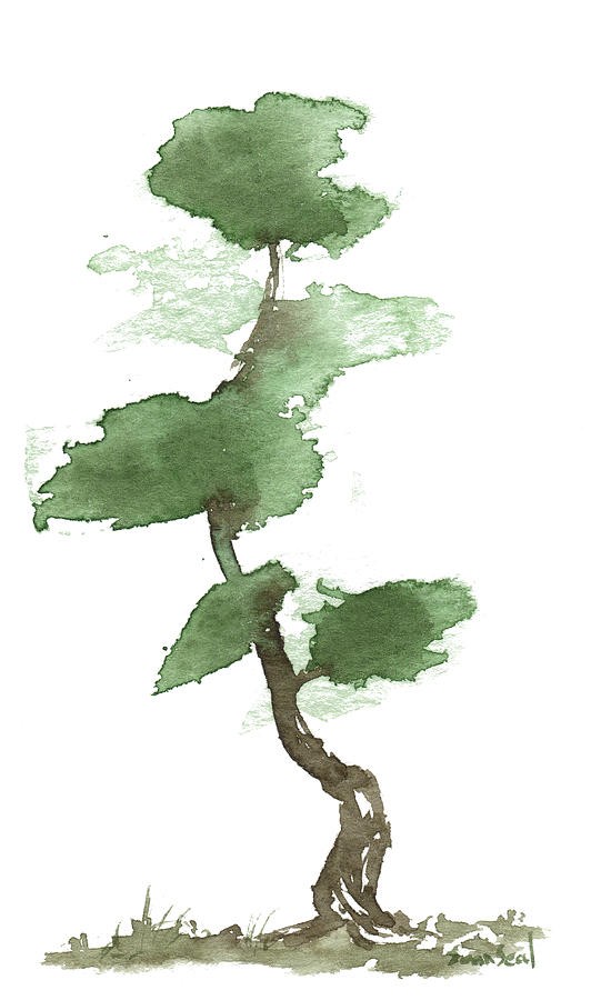 Little Zen Tree 165 Painting by Sean Seal