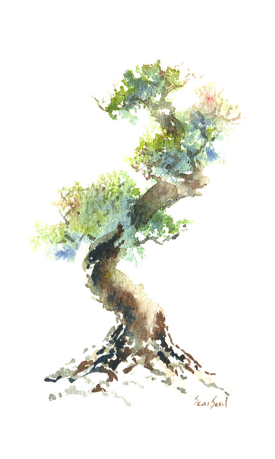 Little Zen Tree 1692 Painting by Sean Seal