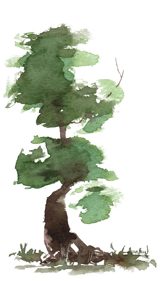 Little Zen Tree 170 Painting by Sean Seal