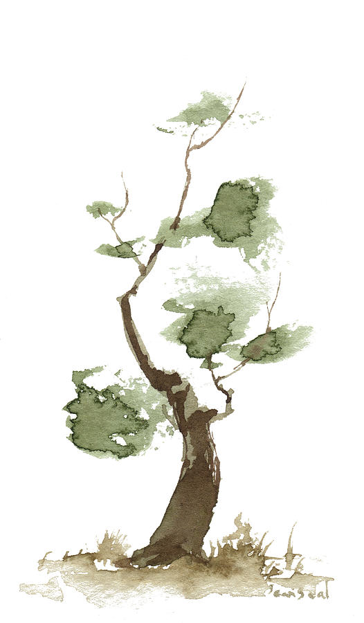 Tree Painting - Little Zen Tree 171 by Sean Seal