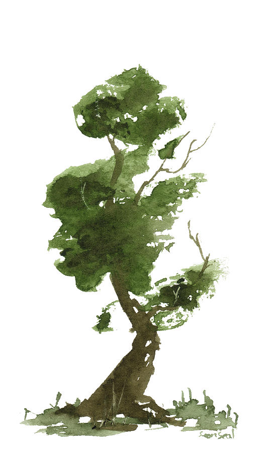 Little Zen Tree 176 Painting by Sean Seal