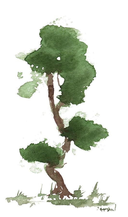Little Zen Tree 183 Painting by Sean Seal