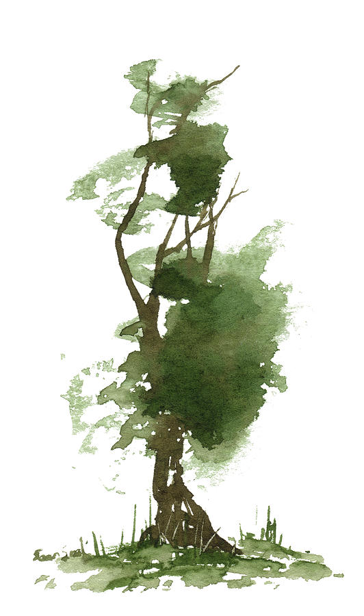 Little Zen Tree 191 Painting by Sean Seal