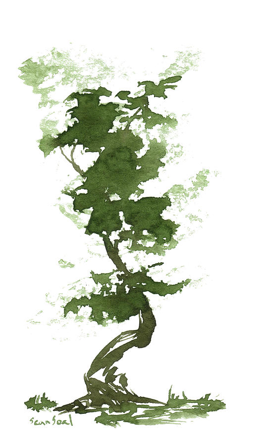 Little Zen Tree 192 Painting by Sean Seal