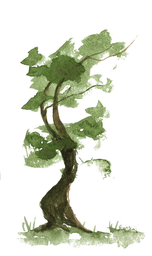 Little Zen Tree 194 Painting by Sean Seal