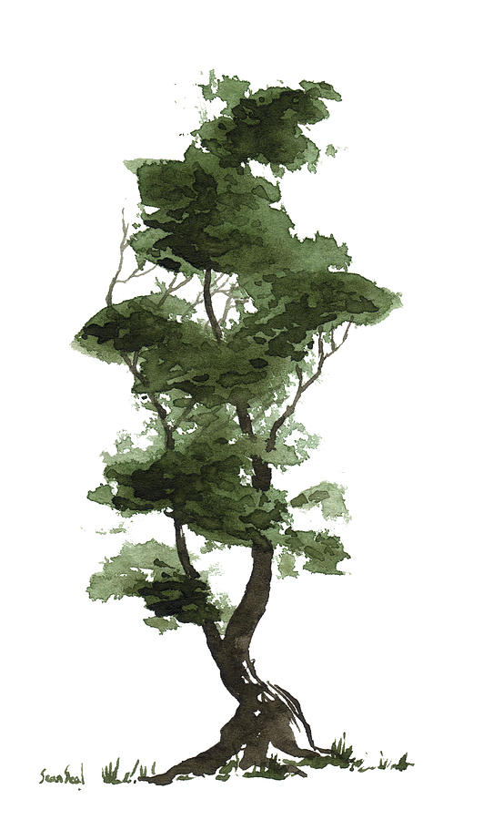 Little Zen Tree 200 Painting by Sean Seal
