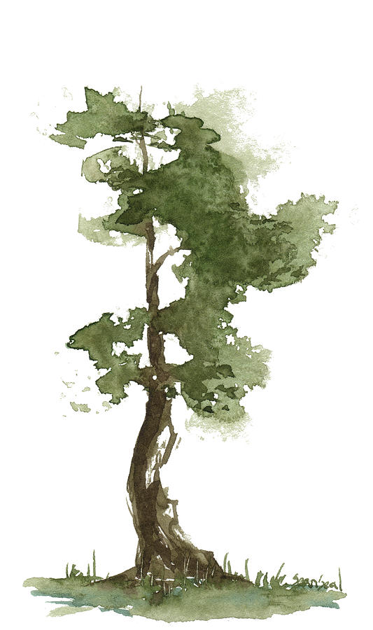 Little Zen Tree 202 Painting by Sean Seal